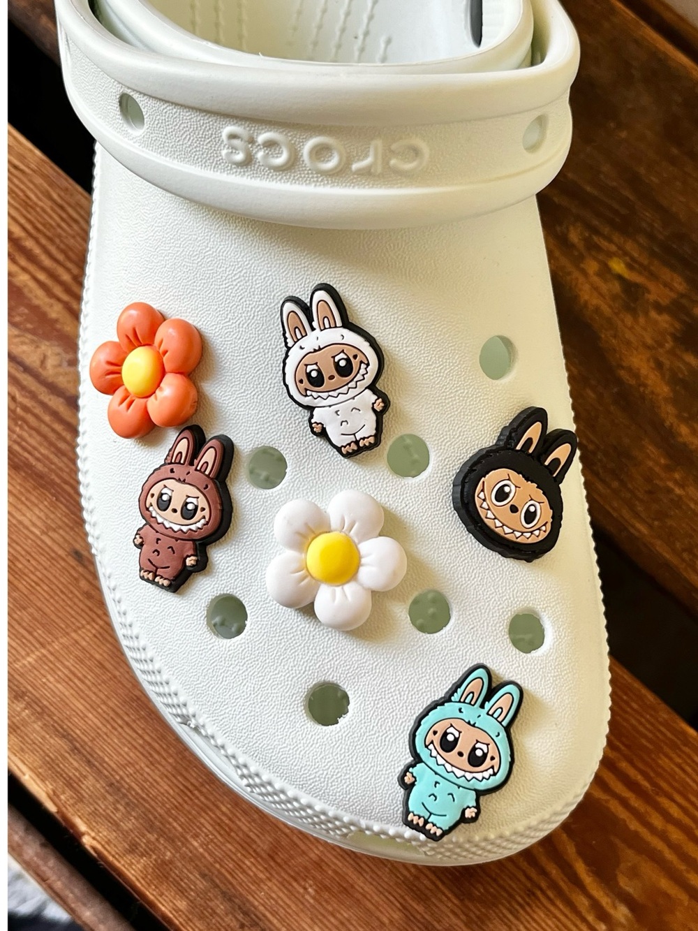 Labubu and Flowers Croc Charms